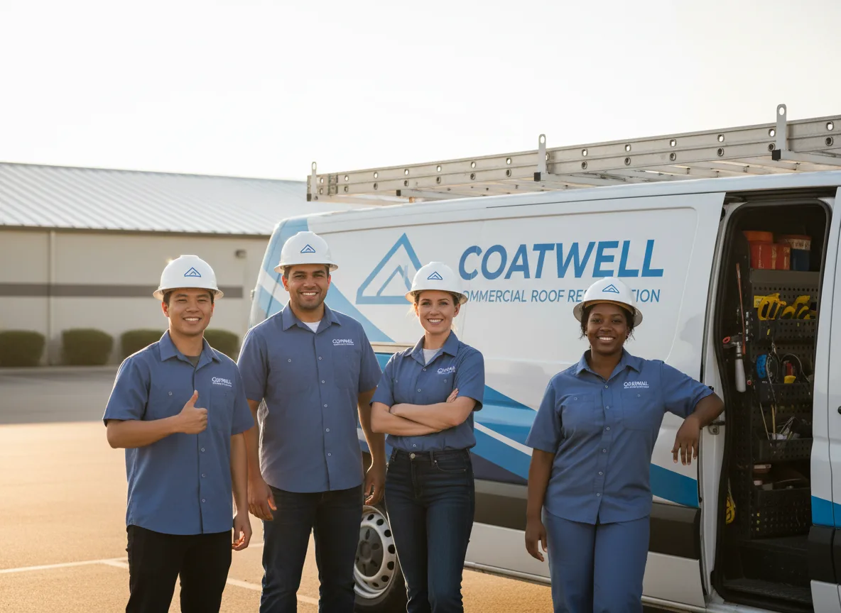 Commercial roof coating company in Lewis, IA
