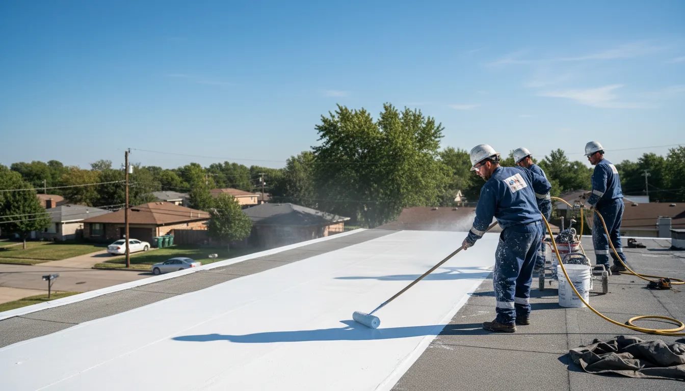 Commercial roof coating in Lewis, IA near me